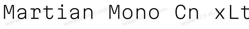 Martian Mono Cn xLt字体转换 Martian Mono Cn xLt字体转换